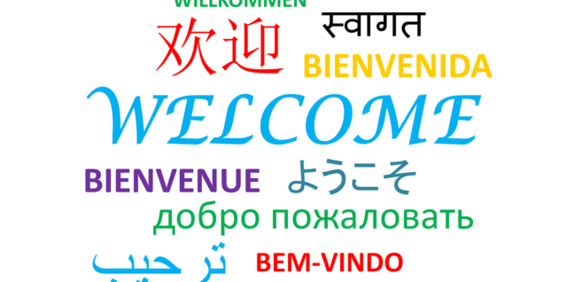 welcome in many languages