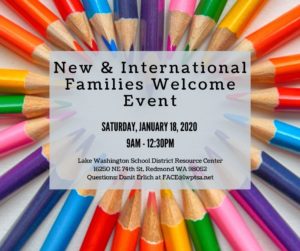 New Family Welcome Event @ LWSD Resource Center