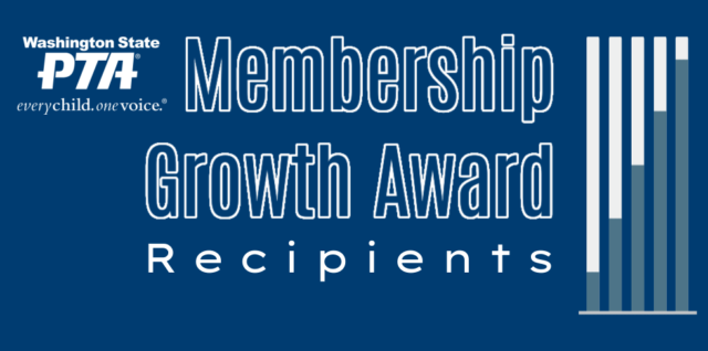Washington State PTA Membership Growth Award Recipients