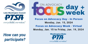 WSPTA Focus on Advocacy Day @ Washington State Capitol — Columbia Room