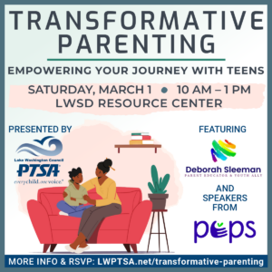 Transformative Parenting: Empowering Your Journey With Teens @ LWSD Resource Center