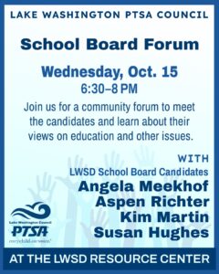 LWSD School Board Candidate Forum @ LWSD Resource Center Board Room